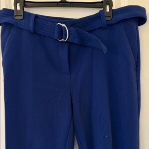 LOFT Royal Blue Women's Trousers with Belt